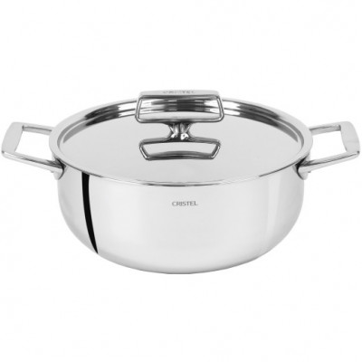 CASTEL PRO MULTIPLY STEWPAN 28 CM 2 SIDE HANDLES WITH STAINLESS STEEL LID