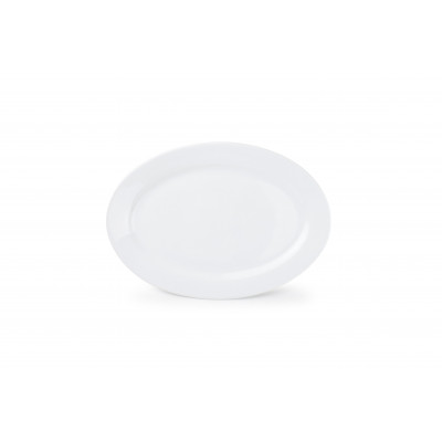 Bonbistro Basic White Dish 24.5x17.5cm white oval
