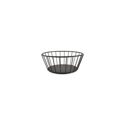 Bonbistro Wire basket 17xH7cm black Cesta