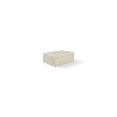 CHIC Serving box 15x10xH5cm white marble Pura