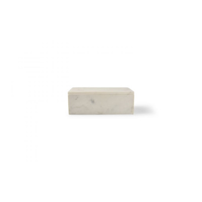 CHIC Serving box 20x10xH7cm white marble Pura
