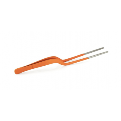 100% Chef Stainless Steel/Tangerine Matte Sushi Tong 20 cm