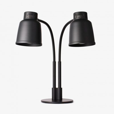 Stayhot Double Tabletop Heat Lamp Focus LPF, Black
