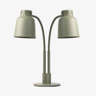 Stayhot Double Tabletop Heat Lamp Focus LPF, Cement Grey