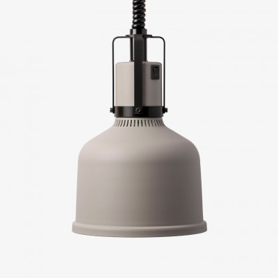 Stayhot Heat Lamp Focus MO, Retractable Cord, Mid Grey