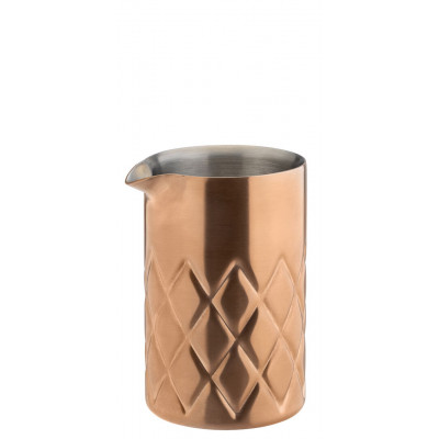 Utopia Brushed Copper Steel Double Walled Mixing Jar 58cl