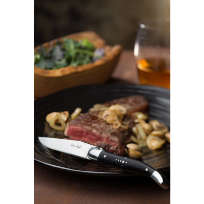 Utopia Laguiole Wood Handled Steak Knife - Serrated Edge