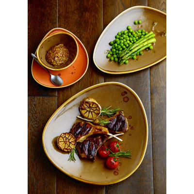 Utopia Earth Cinnamon Oblong Plate 11.5" (29cm)