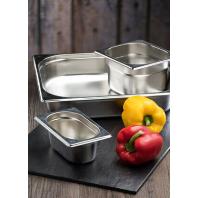 Utopia Stainless Steel Perforated GN 1/1 Pan 6.5cm Deep