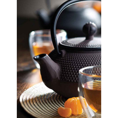Utopia Mandarin Teapot Black 24oz (67cl) - with Infuser