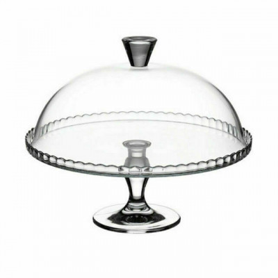 Utopia Patisserie Upturn Footed Plate and Dome 32cm - Set