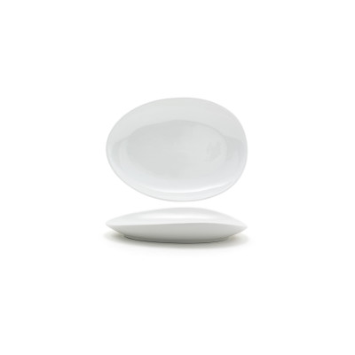 FOH 37 cm Oval Tides Platter - White