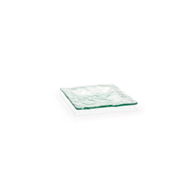 FOH 15.5 cm Square Arctic Plate - Clear