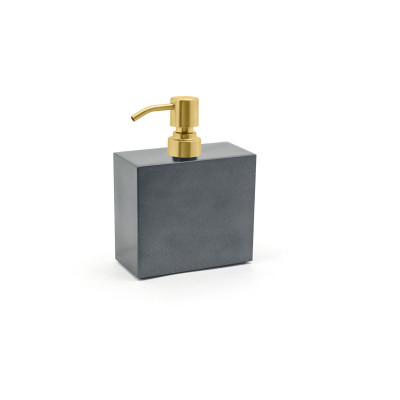 FOH 825ml New York Pump - Onyx with Matte Brass Top