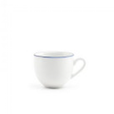 Bonbistro Mocha cup 10cl blue rim Basic White