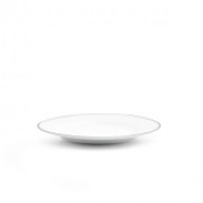 Bonbistro Plate 15cm black rim Basic White
