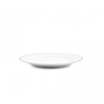 Bonbistro Plate 20cm black rim Basic White