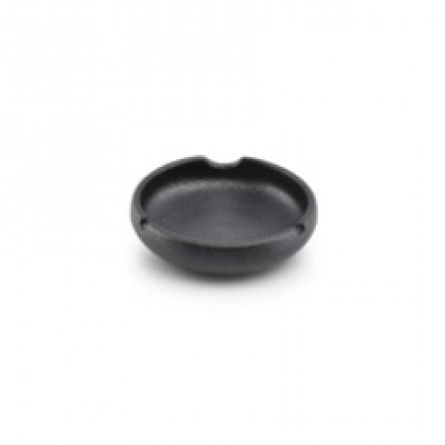 Bonbistro Ashtray 12xH3,5cm porcelain black Smoke