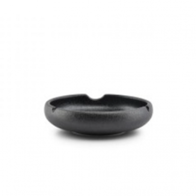Bonbistro Ashtray 14,5xH4cm porcelain black Smoke