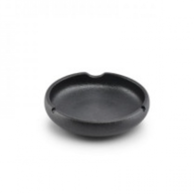 Bonbistro Ashtray 14,5xH4cm porcelain black Smoke