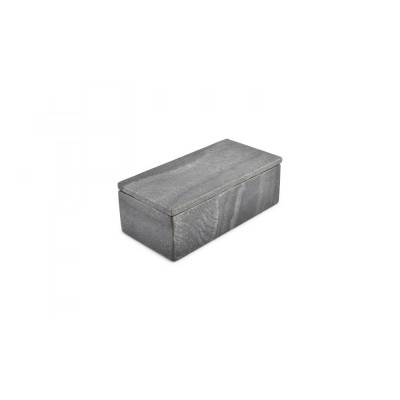 CHIC Serving box 20x10xH7cm marble black Pura