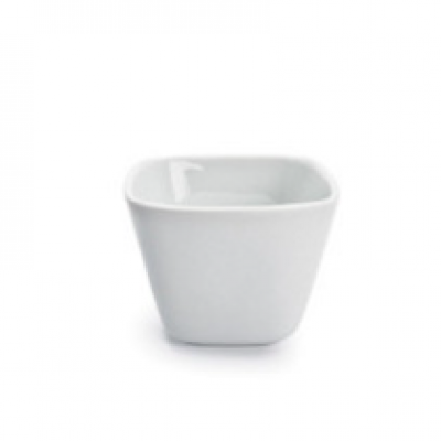 Porcellane Saronno Miniature Square Cupping cm 5 White Color