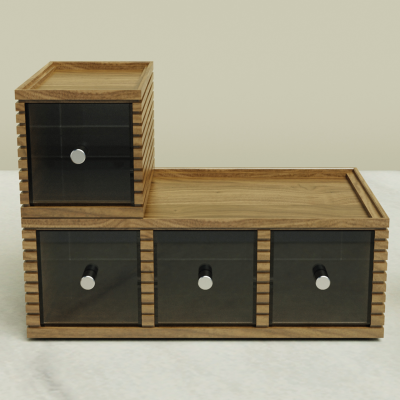 Craster Flow Walnut Triple Bread Box 349 × 530 × 190mm
13.7 × 20.9 × 7.4 in