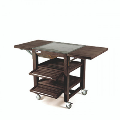 Craster Flow Single Heating/Cooling Trolley Walnut -  (UK Type G) : 1489 × 1082 × 960 mm