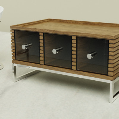 Craster Flow Oak Triple Bread Box 349 × 530 × 190mm
13.7 × 20.9 × 7.4 in