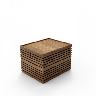 Craster Flow Walnut Bento 
Kit 1.2 Small Meal Walnut, Lacquer 325 × 265 × 230 mm