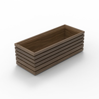 Craster Flow Walnut 1.8 Bento Tray Lid Walnut, Lacquer 325 × 132 × 20 mm