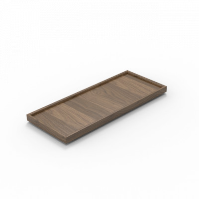 Craster Flow Walnut 1.8 Bento Tray Lid Walnut, Lacquer 325 × 132 × 20 mm