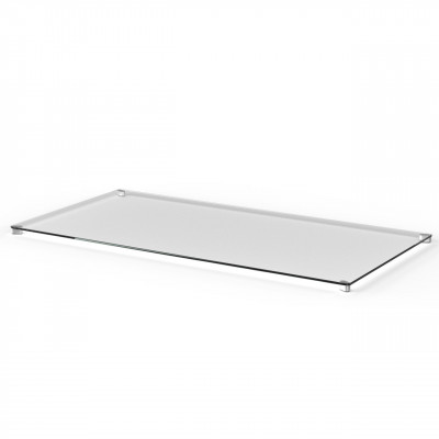 Craster Link 800 Clear Glass Rectangle Table Top Glass, Clear 1604 × 804 × 25 mm