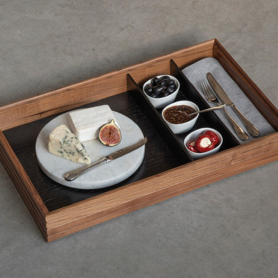 Craster Flow Bento Drop-in Divider 1.2 - Oak - Black Oak, Lacquered 297 × 237 × 54 mm