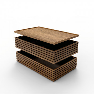 Craster Flow Walnut Bento 
Kit 1.1 Meal Walnut, Lacquer 530 × 325 × 230 mm