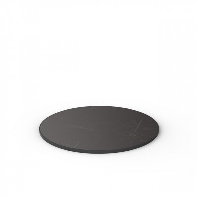 Craster Rise 700 Black Marble Reef Edge Round Table Top 990ø × 25 mm