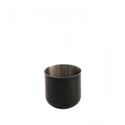 Craster Alto Mini Chip Pot Black PVD and Stainless Steel 55ø × 55 mm