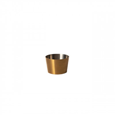 Craster  Mini Brass Chip Pot Brass PVD 
and Stainless Steel 58ø × 38 mm