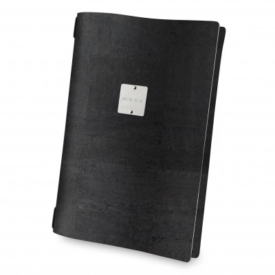 DAG style Menu 23,2x31,8 cm (A4) "menu" METAL štítek pouze gumička CORK BLACK