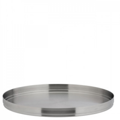 Utopia Brushed Stainless Steel Round Plate 9" (23cm)