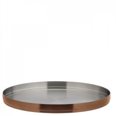 Utopia Brushed Copper Round Plate 9" (23cm)
