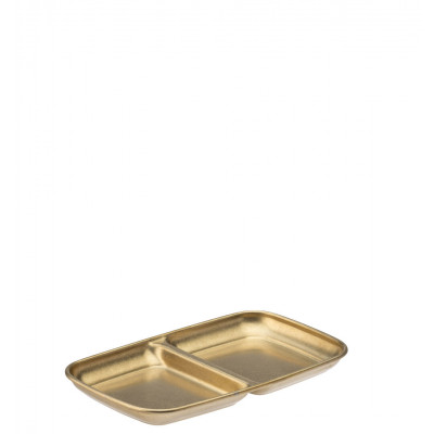 Utopia Gold Artemis Double Dip Tray (15.5cm x 9cm)