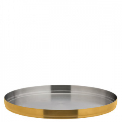 Utopia Brushed Gold Round Plate 9" (23cm)