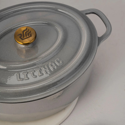 Litináč Casserole Oval 32cm Pearl Grey