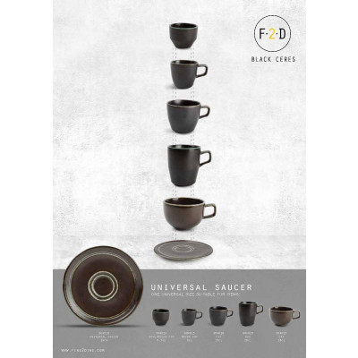 F2D Mocha cup 9cl black Ceres