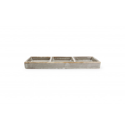 F2D Serving dish 24x8cm grey Ceres