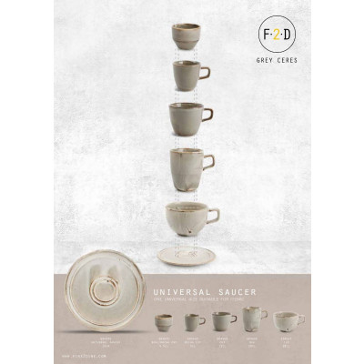 F2D Mocha cup 9cl grey Ceres