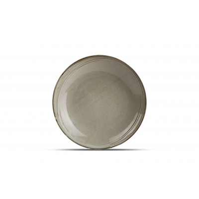 F2D Deep plate 24,5xH4cm grey Ceres