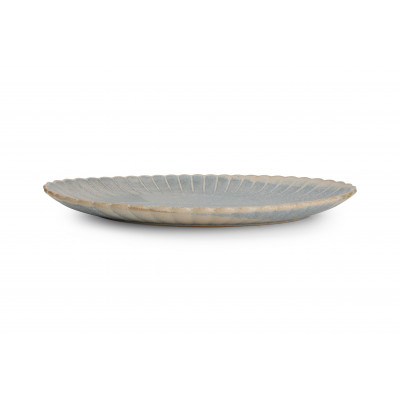 F2D Serving dish 41x26cm blue faded Dune