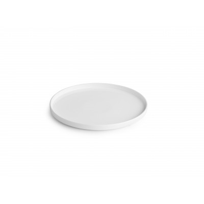 CHIC Plate 28,5xH2cm white Verso